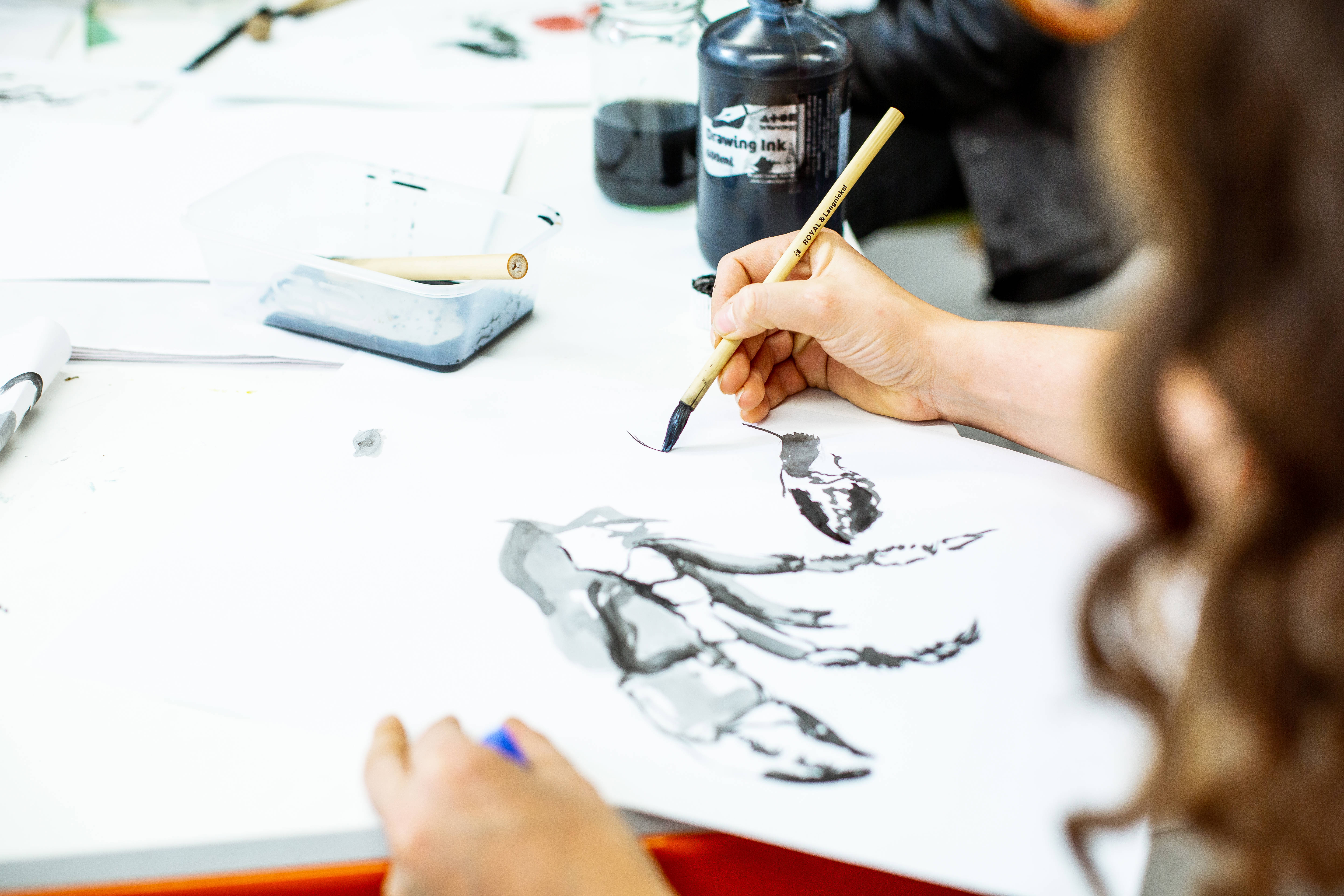 University Centre Leeds Fine art student illustrating